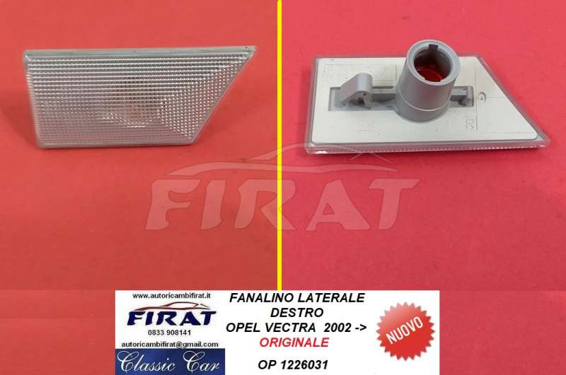 FANALINO LATERALE OPEL VECTRA 02-> DX (1226031)